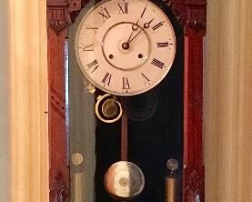 GORGEOUS LONG DROP WEIGHT DRIVEN CLOCK. LARGE!