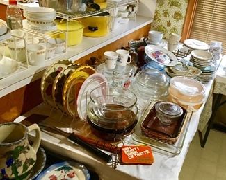 EXCELLENT COOKWARE & CHINA, SOME NEVER USED.