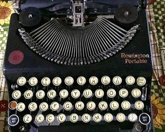 Antique Remington portable typewriter