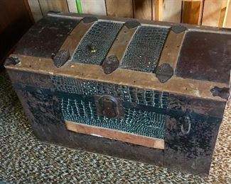 Antique steam trunk