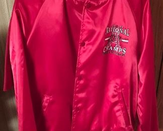 Adult Size small Arkansas Razorbacks National Champs Satin Jacket.