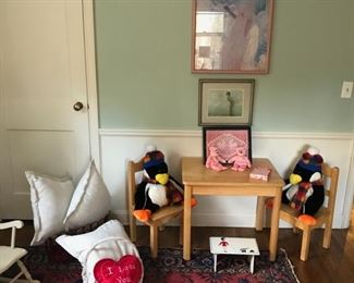 Children's Table and Chairs, Oriental Carpet, and more...