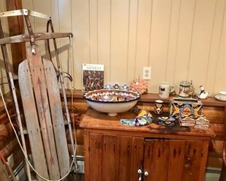 Mexican Sink, Tiles, Cabinet, Vintage Sled, Mexican Crosses, and more...