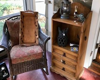 Set of Wicker including Two Chairs, Side Table, and Couch, and more...