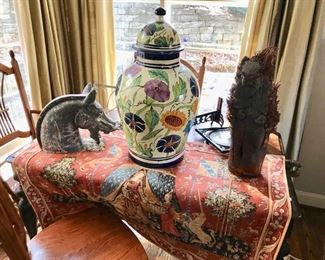 Horse Head, Large Italian Pottery, Tapestry, and more...