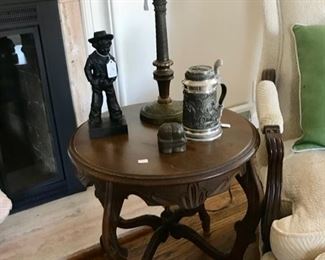 Vintage, Carved Side Table, Stein, and more...