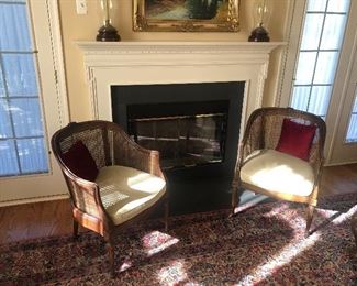 Carved French chairs 