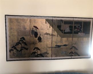 Hand painted screen 