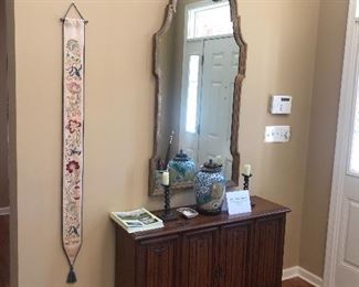 Gold gilt wood mirror