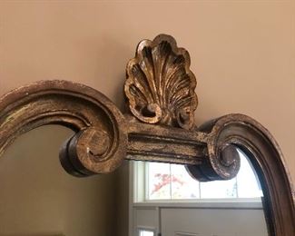  Carved wood gilt mirror 