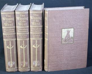 The Winning Of The West By Theodore Roosevelt, 4 Volume Set