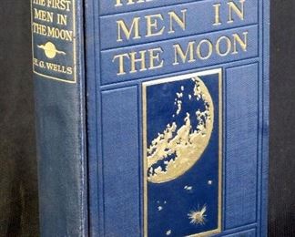 First Men In The Moon by H.G. Wells, 1901 1st ed