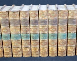 A History Of Greece By George Grote. 10 Volume Set