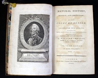 Natural History By Count De Buffon, 9 Volume Set, 1791