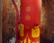 Vintage 1970's Mr. Windy Helium Balloon Tank 70" Tall, Full