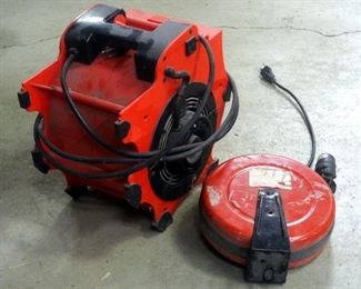 ATD Air Portable Fan Blower, Model #31200 And Retractable Extension Cord