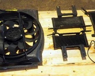 Oil Coolers, Shroud, Radiator Fan And Block Heater