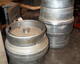 Aluminium Kegs, 1 Small, 1 Large