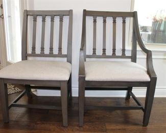 Magnolia Home chairs - 4 of the dining chairs (left) and 2 host chairs (right)