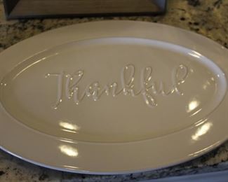 "Thankful" plate