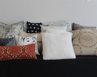 throw pillows