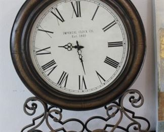 large clock - 24" in diameter, 34" tall