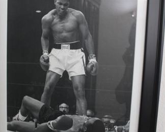 Muhammad Ali vs Sonny Liston framed photo 21.5" x 27.5"