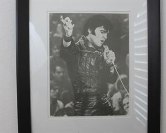 Elvis framed photo - 18.5" x 22.5"