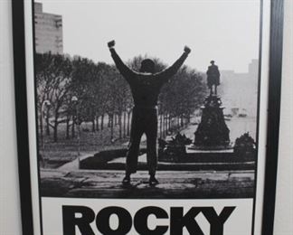 Rocky framed poster (no glass), 26" wide, 38" tall