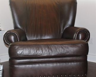Bernhart brown leather chair
