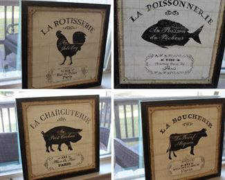 wall art, set of 4