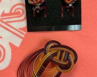 Earrings and Pin Set