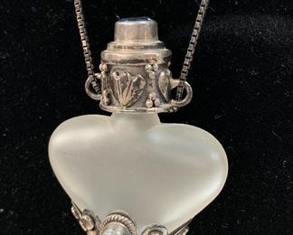 Tiny Jeweled Bottle Necklace 