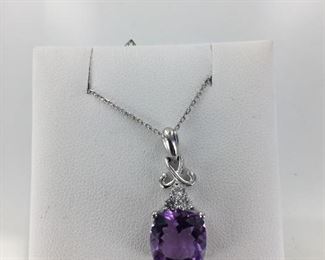 SS amethyst necklace