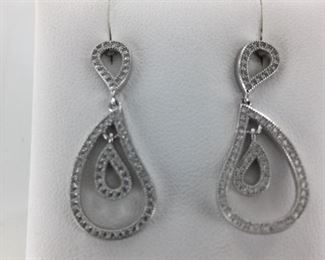 Sterling silver and CZ Earrings