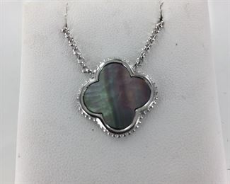 Sterling Silver and Abalone Necklace