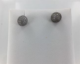 Sterling Silver and CZ Earrings