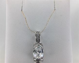 Sterling Silver and CZ Pendant