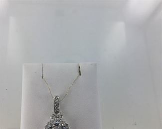 Sterling Silver and  CZ Pendant