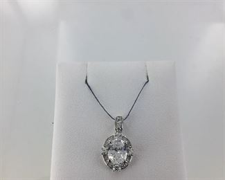 Sterling Silver and CZ Pendant
