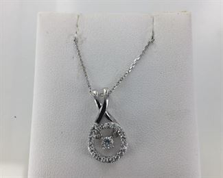 Sterling Silver and CZ Necklace