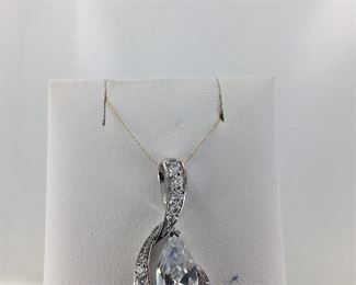 Sterling Silver and CZ Pendant
