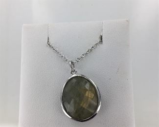 Sterling Silver Labradorite Necklace