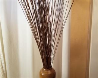 Wooden vase.