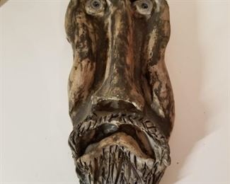 Hanging mask close up,