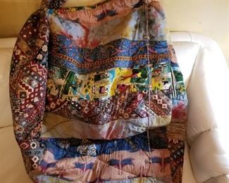 Large vibrant colored carrier, bought in Africa