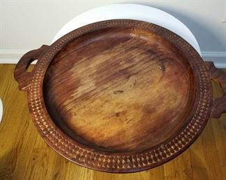 Decorative wooden bowl; LARGE
