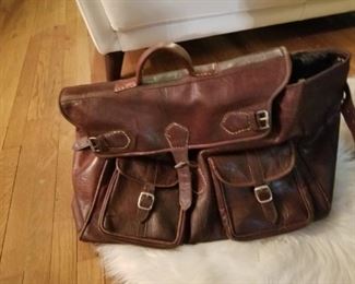 Large leather satchel,