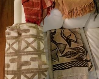 Assortment of blankets