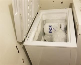 Upright freezer.